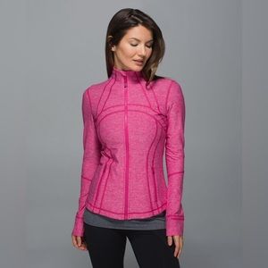 Lululemon Defined jacket size 8 in Heathered Jewelled Magenta